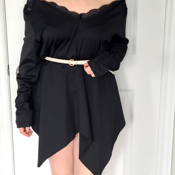 SHEIN Lace Peplum Top - Picture 2 of 3